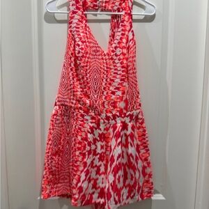 Sugarlips Pink and White Sleeveless Dress